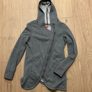 Puma asymmetrical zip hoodie sweatshirt